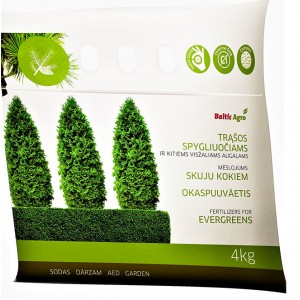 Mēslojums skujkokiem NPK 8-11-23 Baltic Agro, 4kg 